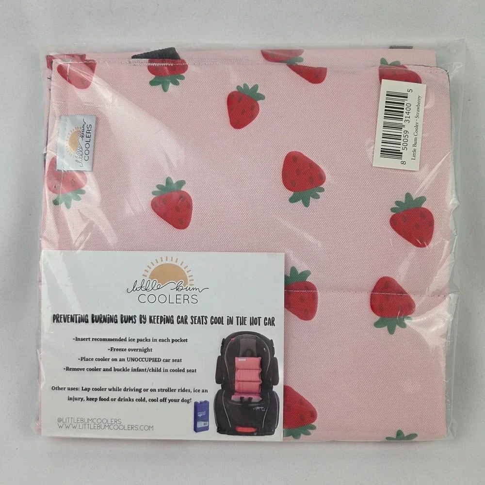 New Strawberry Car Seat Cooler Cooling Pad for Babies, Toddlers, and Kids